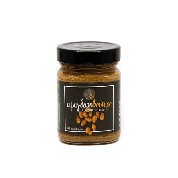 Αμυγδαλοβούτυρο ThessNut Αμυγδαλοβούτυρο 250gr από 100% ελληνικά αμύγδαλα χωρίς ζάχαρη ThessNut