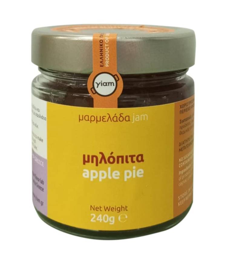 Μαρμελάδα Μηλόπιτα χωρίς ζάχαρη 240gr - Image 1